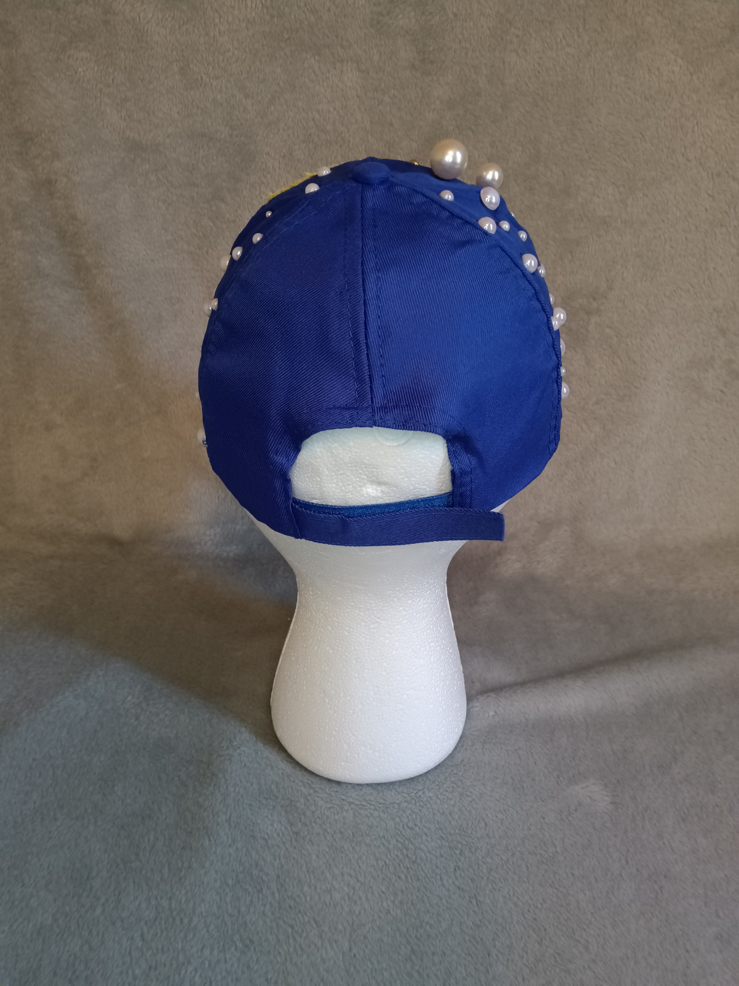 "A Lil Bougie" Blue and Yellow Junk Hat & Socks Set