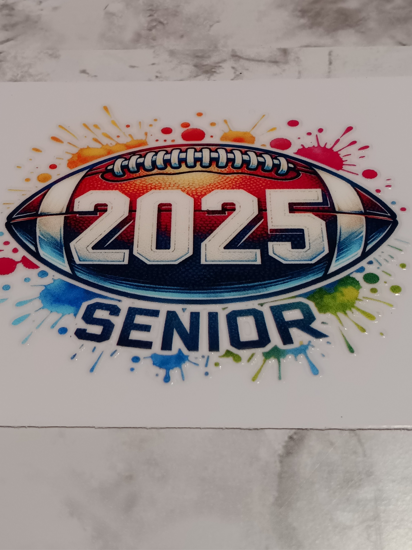 Football Splatter Decal