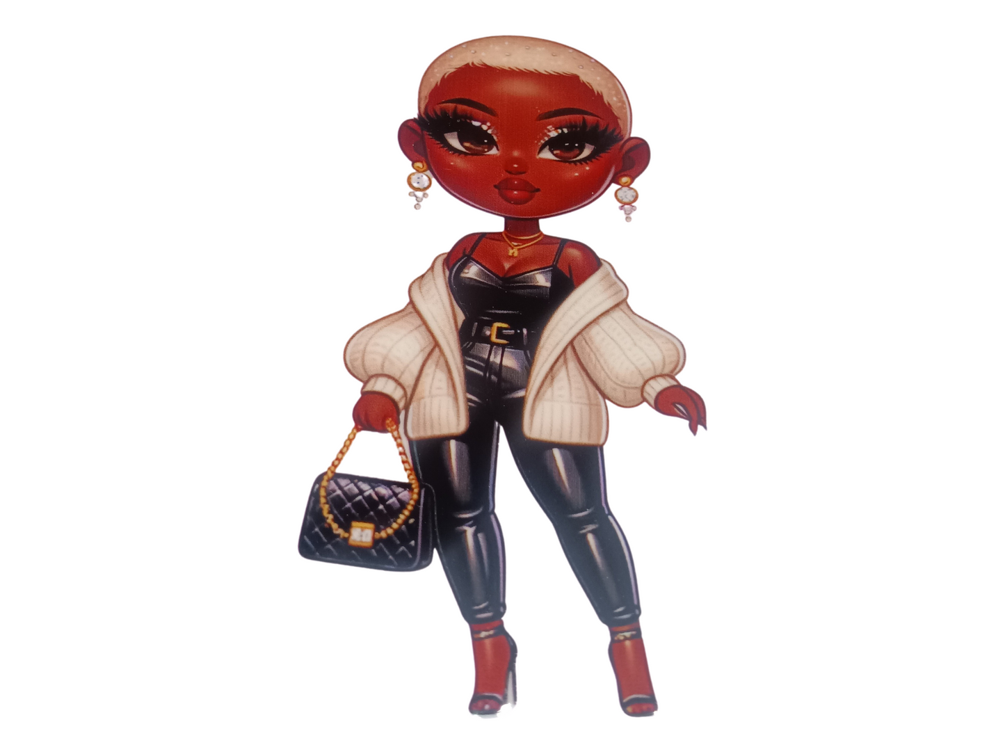 Blonde Pixie Jacket Melanin Women Decal