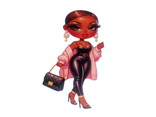 Slick Back Melanin Women Decal