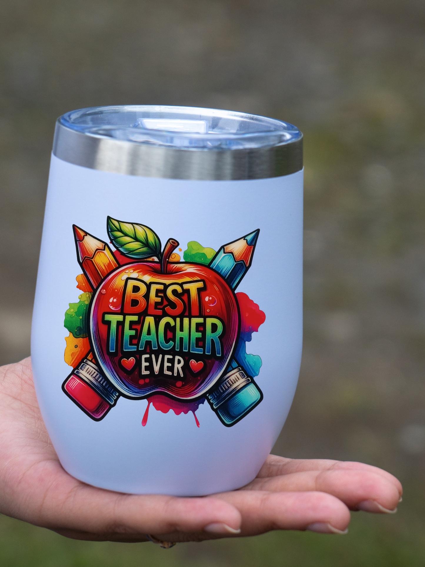 Apple & Banner Teacher Decal