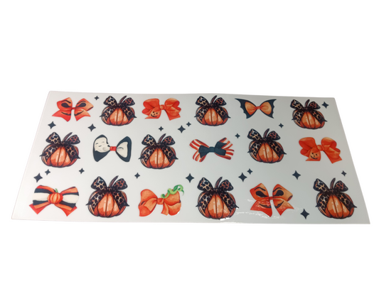 Orange & Black Pumpkin Bows