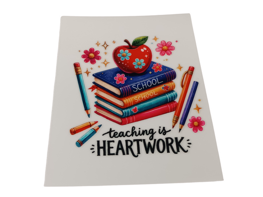 Flower & Apple Teacher Decal