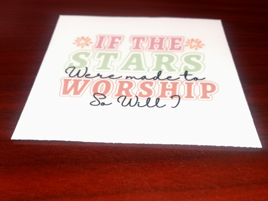 If The Stars Faith Decal