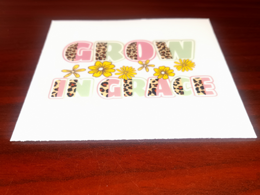 Grow In Grace Faith Decal