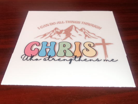 I Can Do All Things Faith Decal