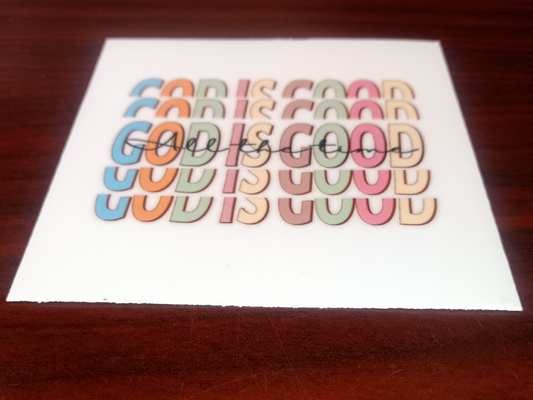 God Is Good Faith Decal