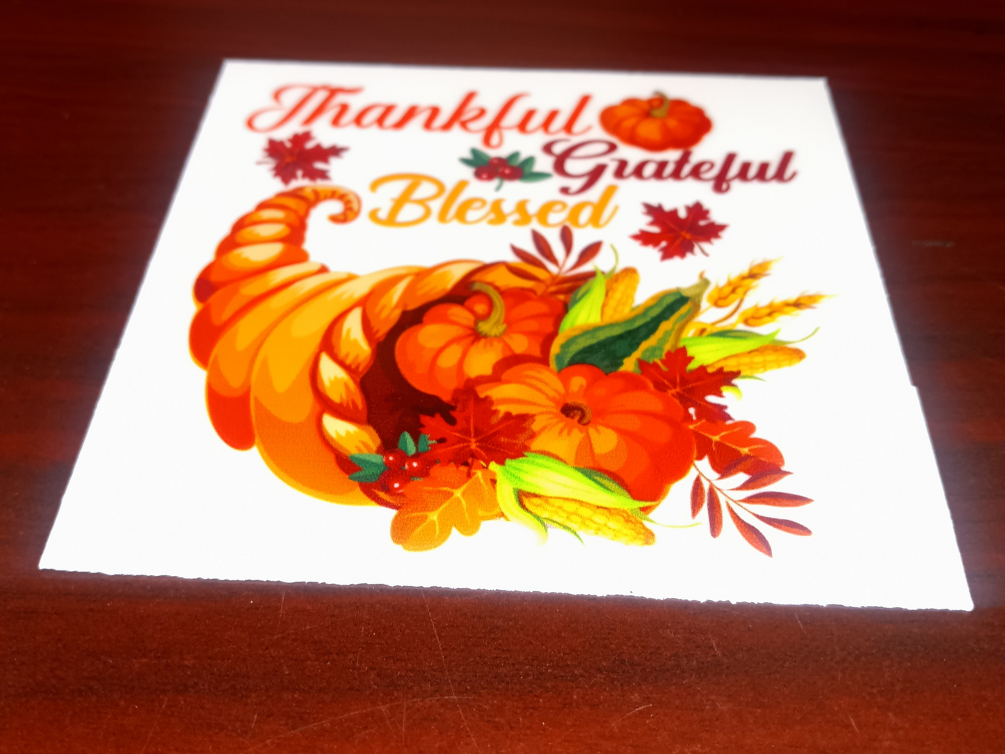 Thankful Fall Decal