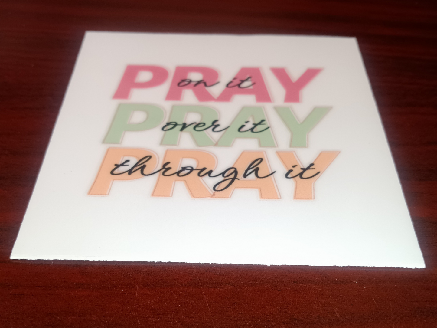 Pray Faith Decal
