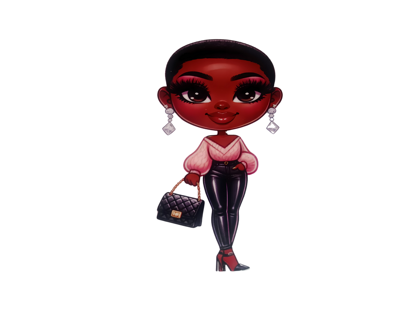 Low Cut Melanin Women Decal