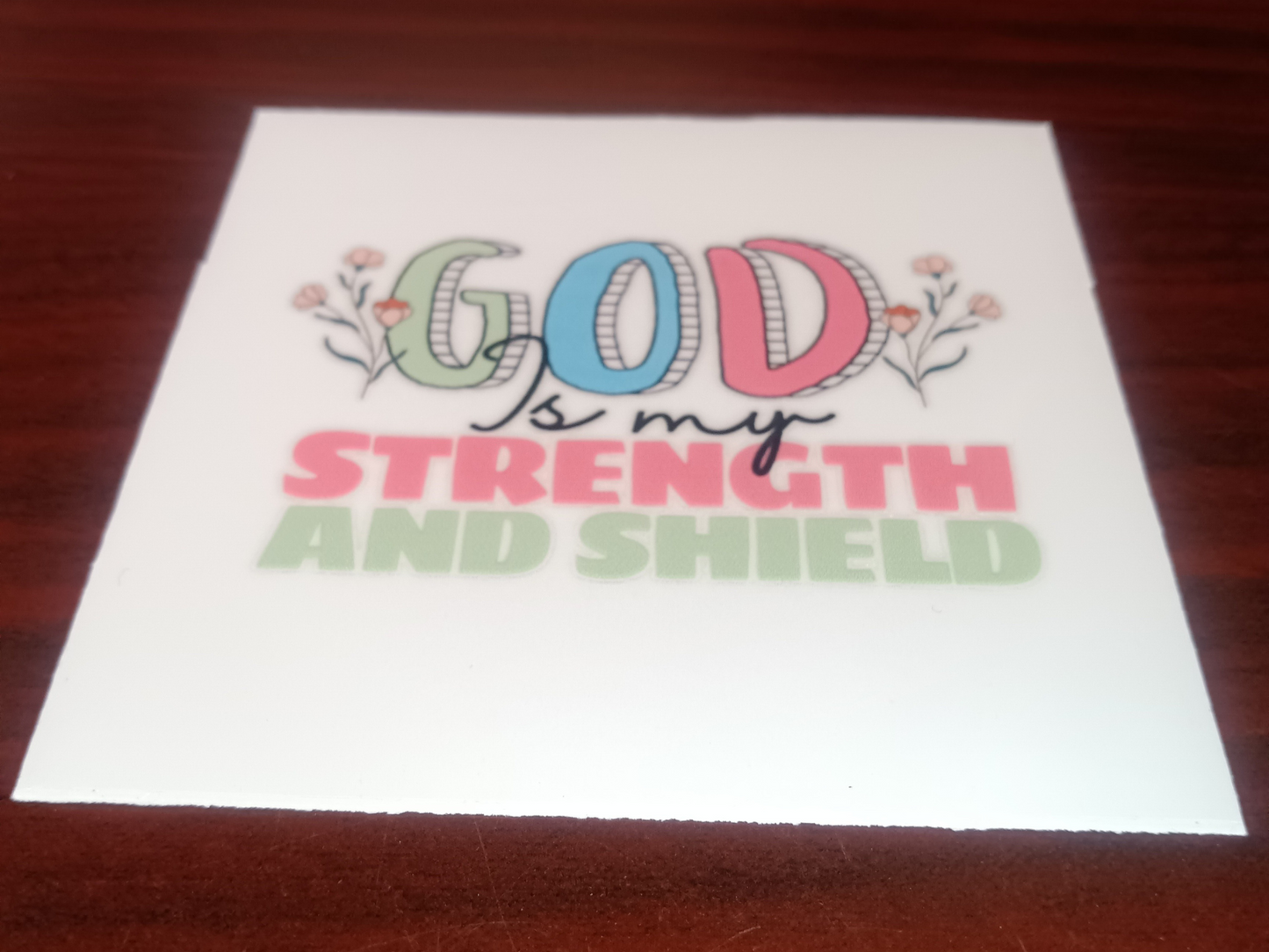 God Is My Strength Faith Decal