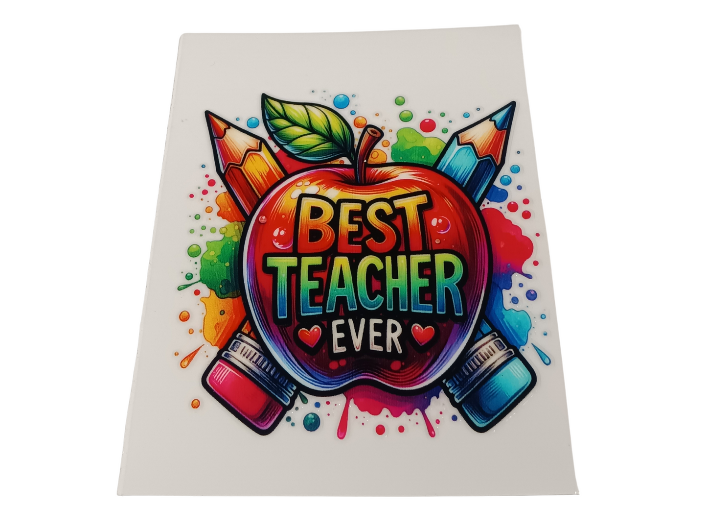 Best Teacher Ever Apple Teacher Decal