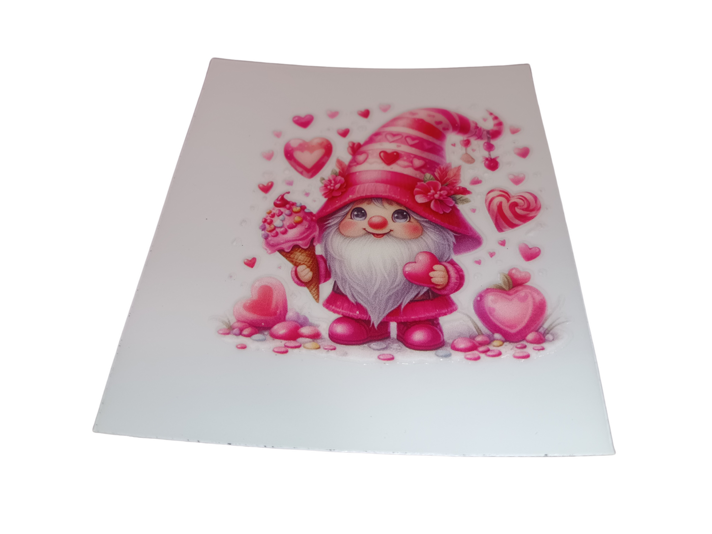 Pink Ice Cream Gnome Decal
