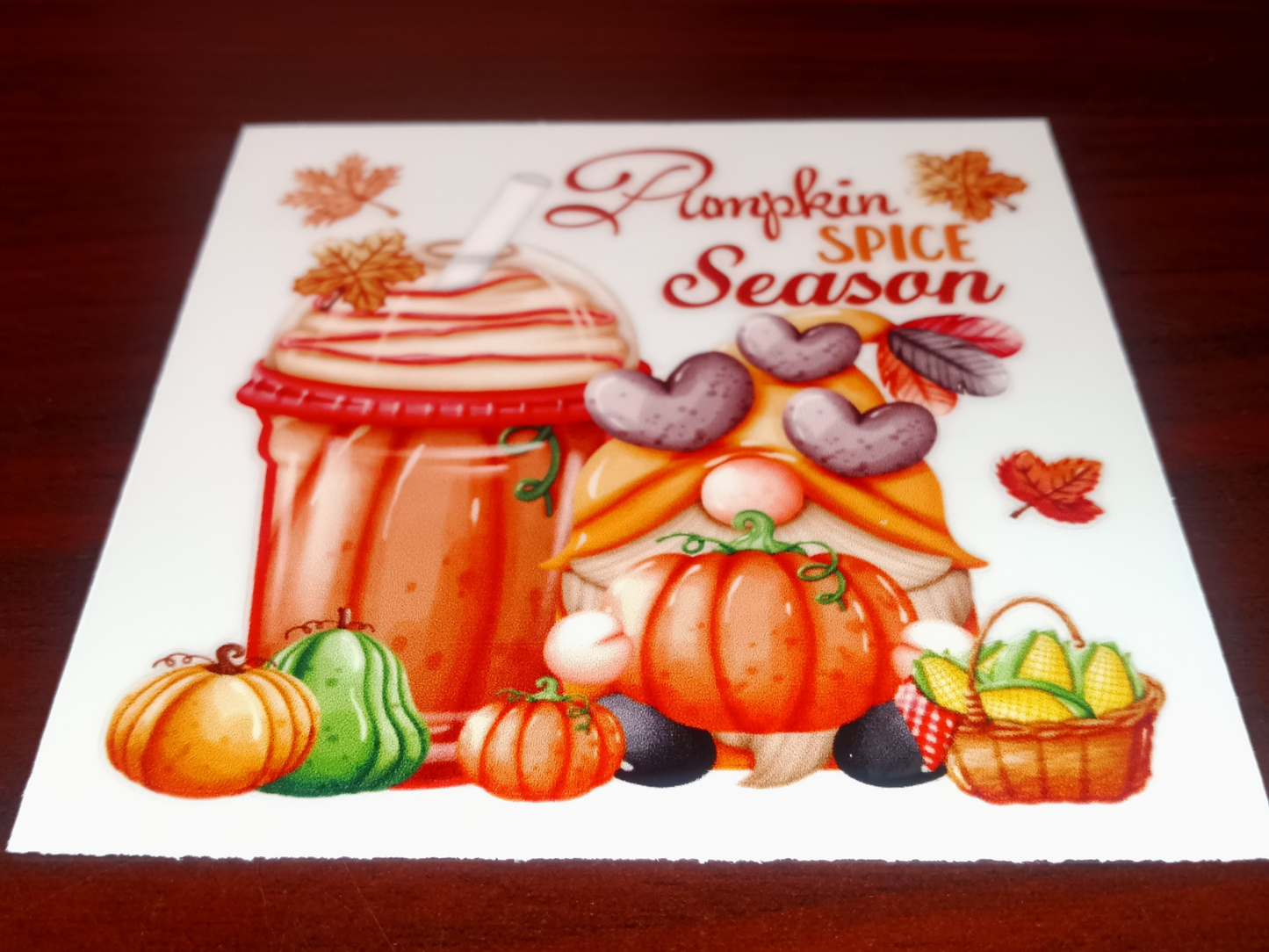 Pumpkin Spice Fall Decal