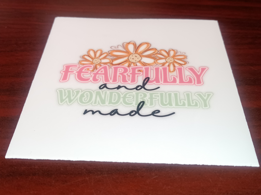 Fearfully And Wonderfully Made Faith Decal