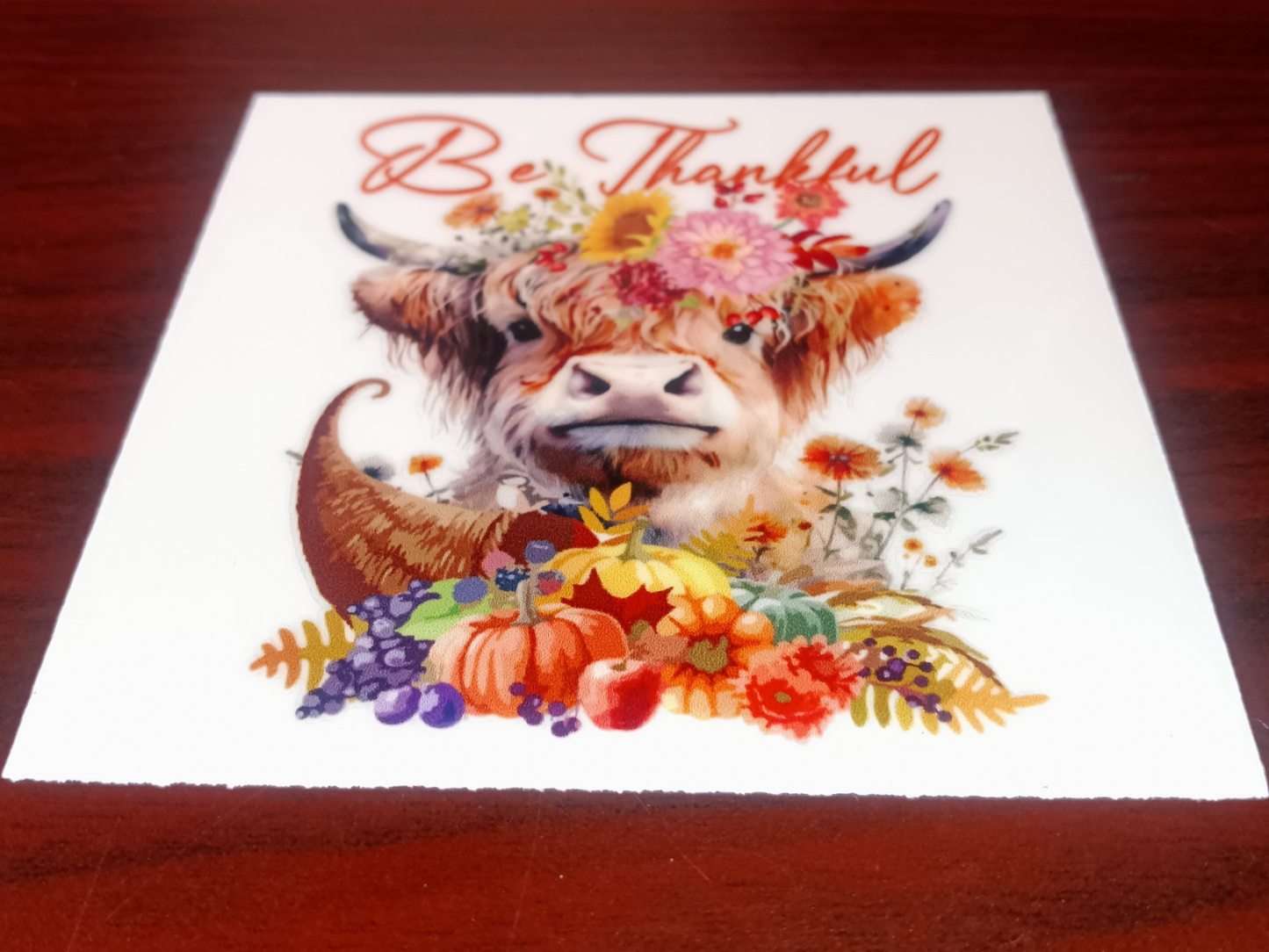 Be Thankful Fall Decal