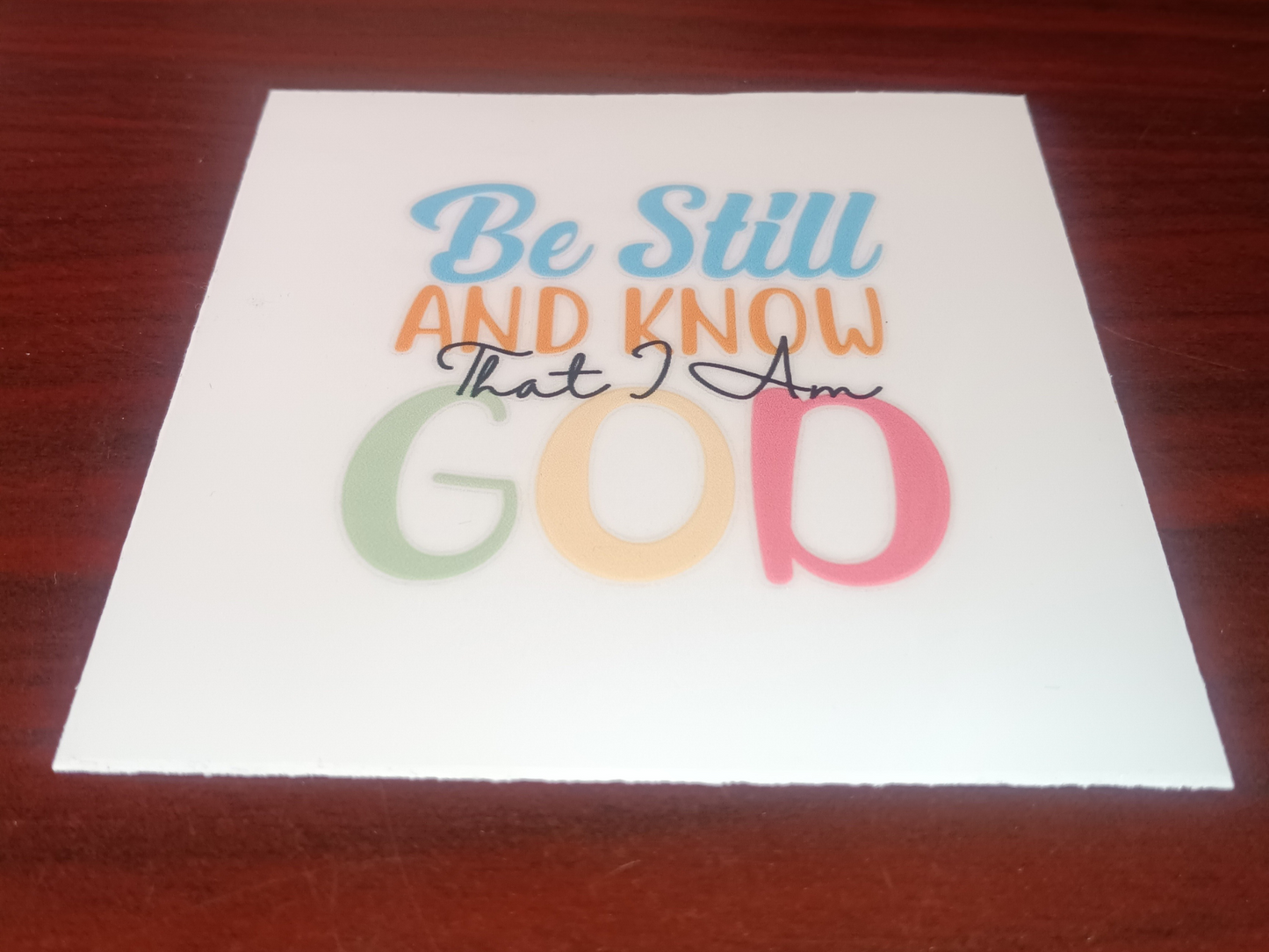 Be Still And Know Faith Decal