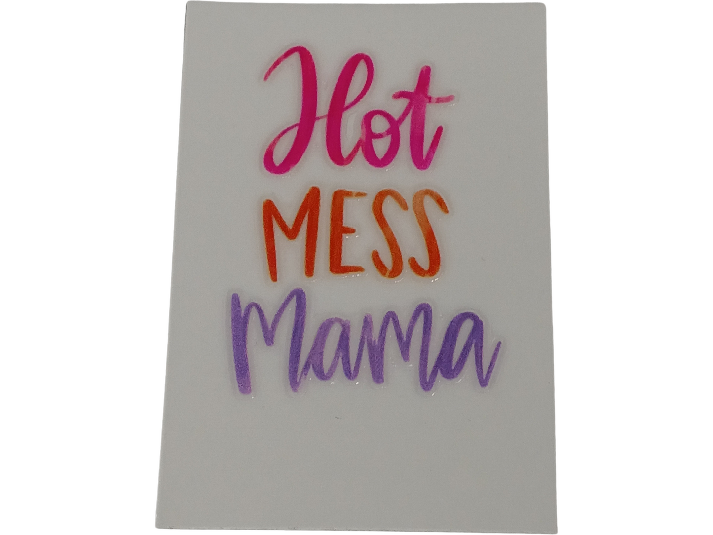 Hot Mess Mama Keychain Decal