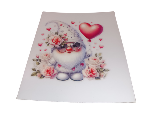 Pink Balloon Gnome Decal