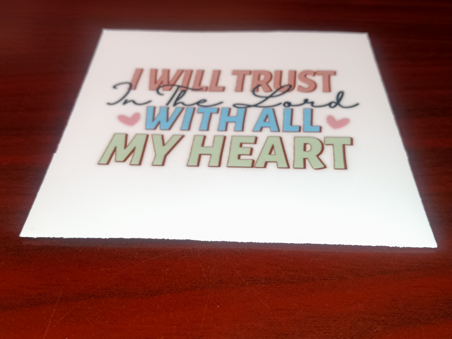 I Will Trust In The Lord Faith Decal