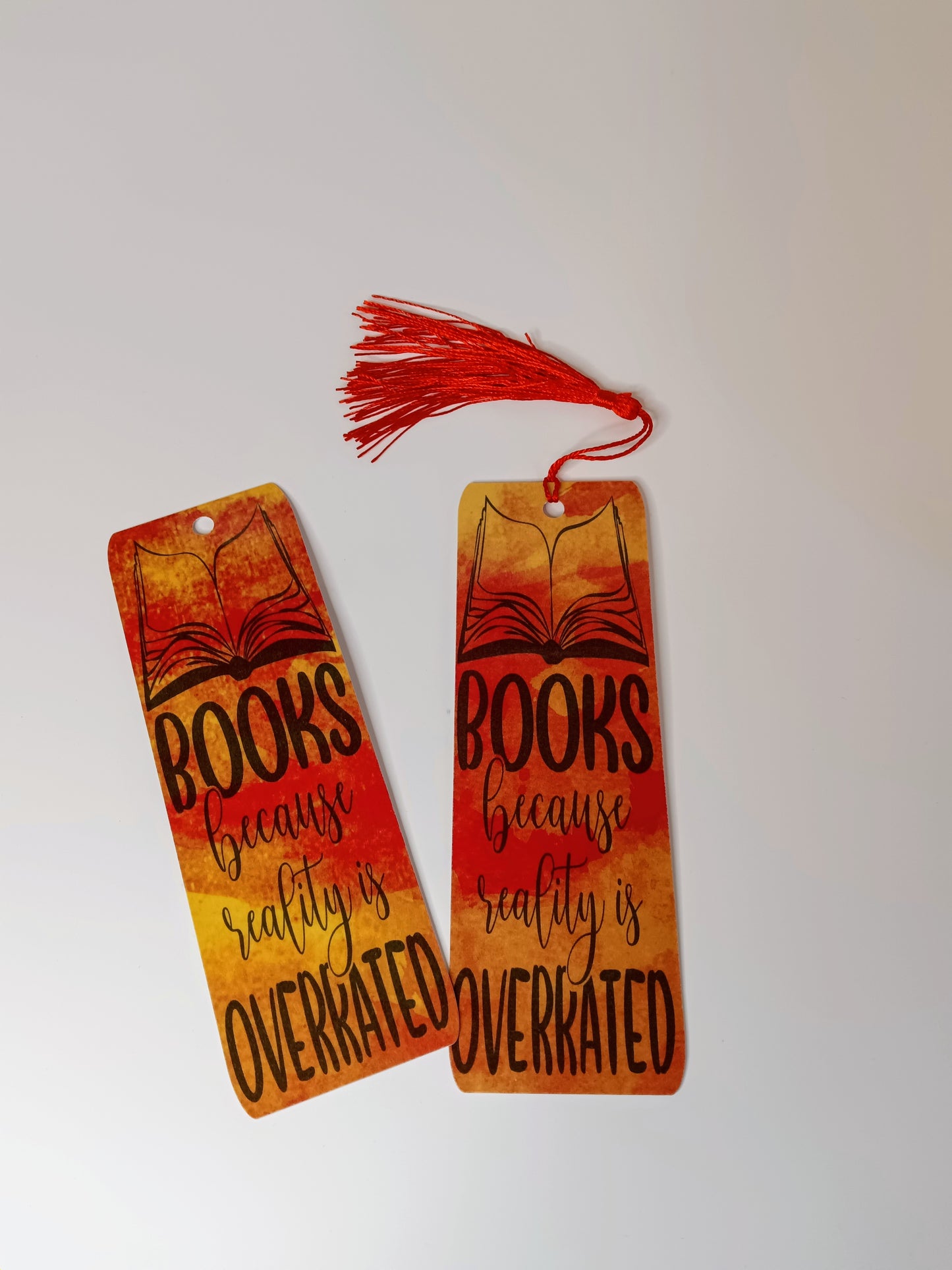 Books Because Reality is Overrated Traditional Bookmark