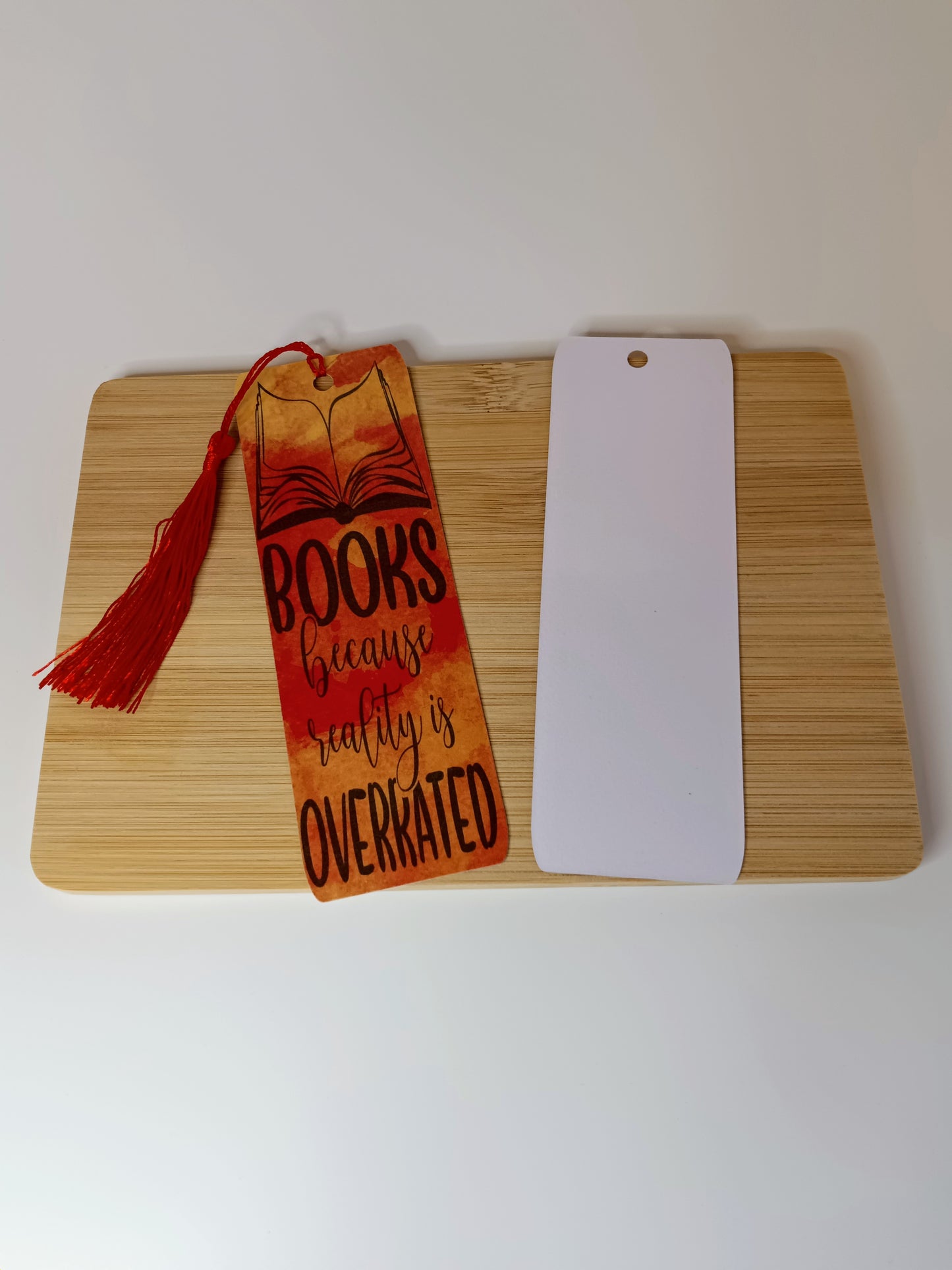 Books Because Reality is Overrated Traditional Bookmark