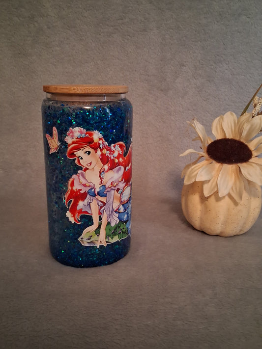 Ready To Ship Tumblers  (Fairy Princess Fast Flow Snow Globe)